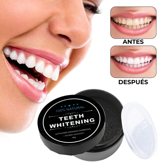 Blanqueador dental carbón activado WHITESMILE™- 100% Natural y Vegano