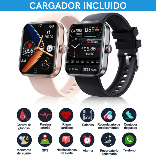 SmartWatch SMwatch® - Reloj Inteligente monitorea glucosa