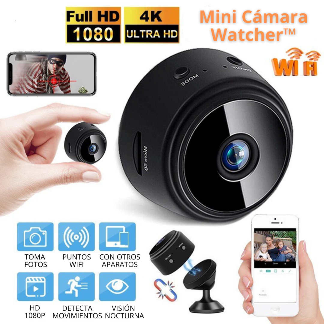 Mini Cámara de Seguridad WiFi 1080P HD Watcher™